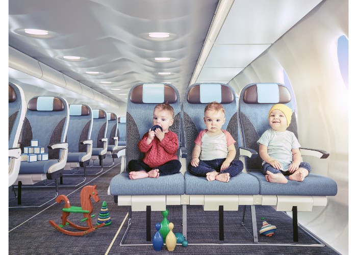 Flying with triplets