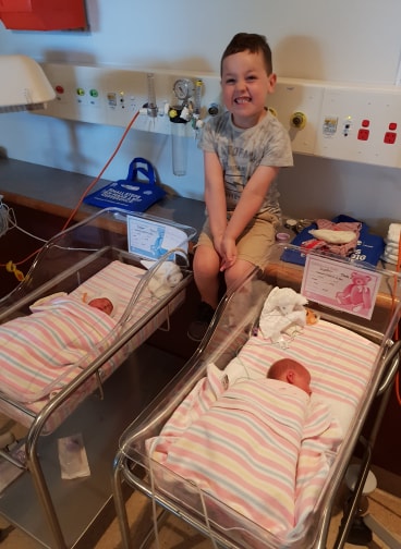 Bringing Home Triplets or Twins When You Have a Toddler newborn twins with a toddler