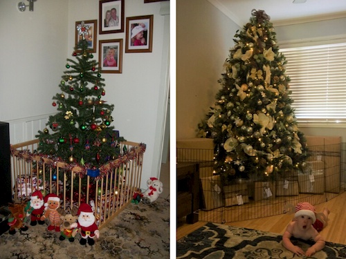 12 ways to protect the Christmas tree from twins or triplets! saving the Christmas tree from twins
