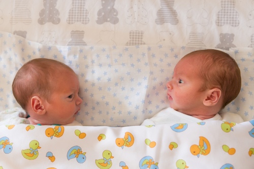 Looking after twins takes approximately 19 hours a day caring for twins