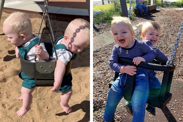 park with double swing