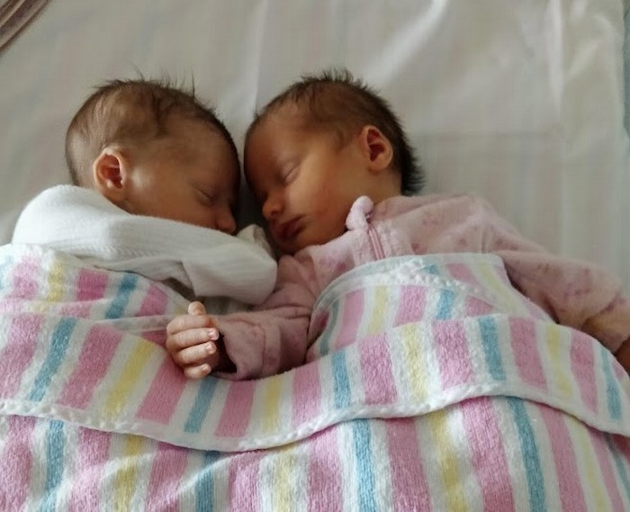 twin c-section and vaginal birth story