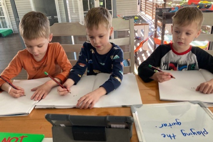 triplets at school separate or same class