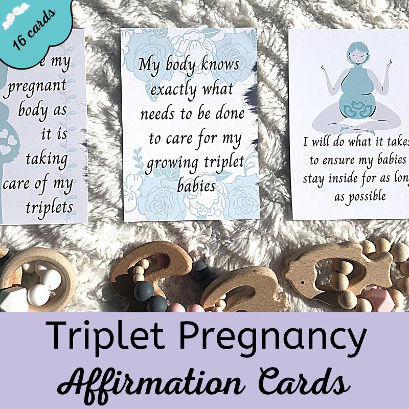 pregnant with triplets pregnancy affirmation cards pregnant with triplets pregnancy affirmation cards