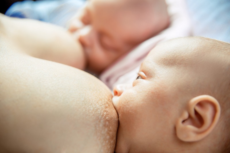 Mastitis with twins and triplets sore breast when feeding twins