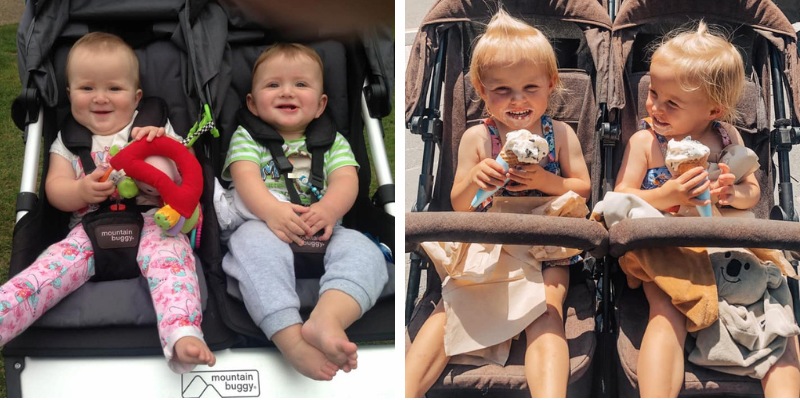 choosing a pram twins