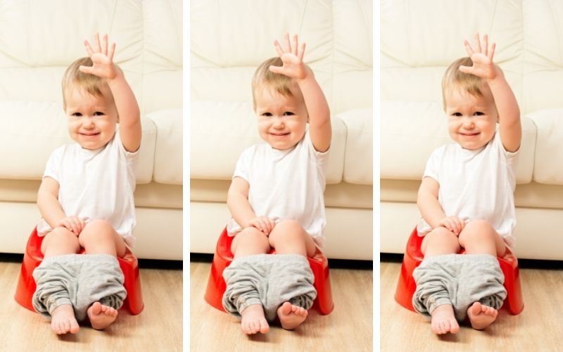 toilet training triplets separately