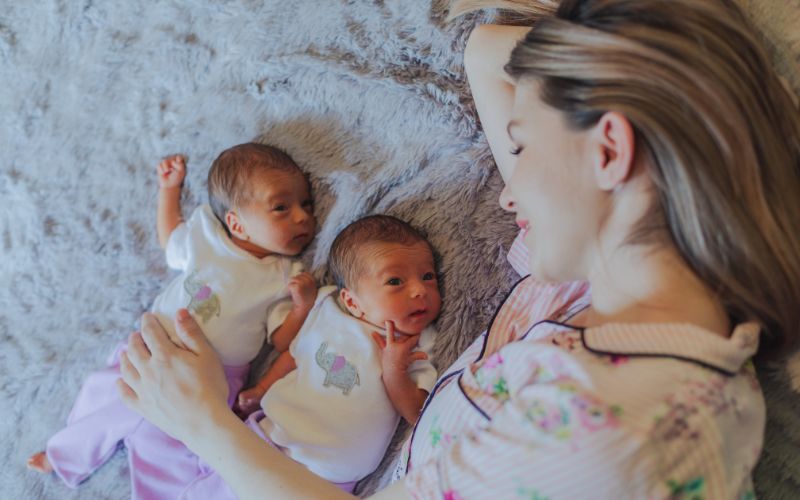 Twins born at 34 weeks. Our identical twin birth story. girl twins born at 34 weeks