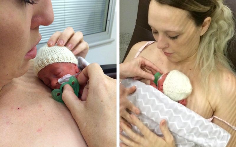 Fraternal girl/boy twins - born at 29+6 kangaroo cuddles fraternal twins born at 30 weeks