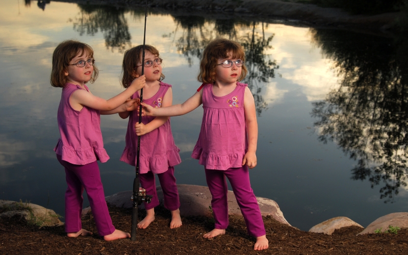 List of outdoor activities for four-year-old twins or triplets