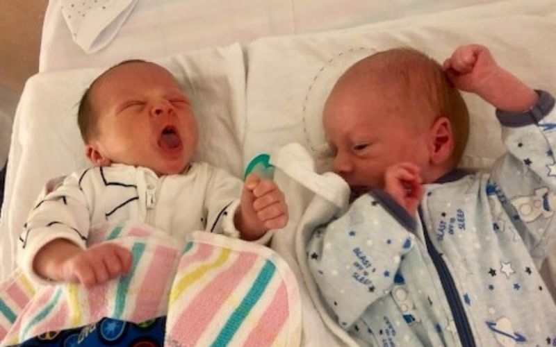 Full placenta abruption with twins. My harrowing twin birth story. premature twins reunited
