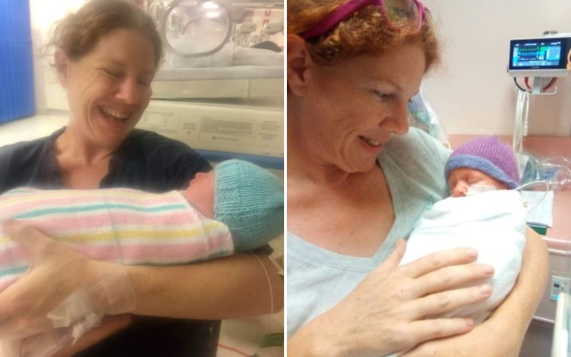 Full placenta abruption with twins. My harrowing twin birth story. twins in separate special care units