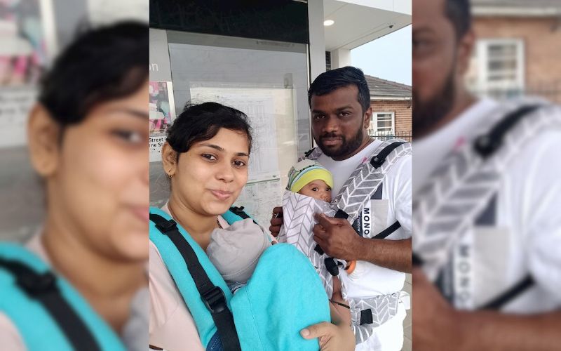 Arti and Ganesh pregnant with twins in Australia