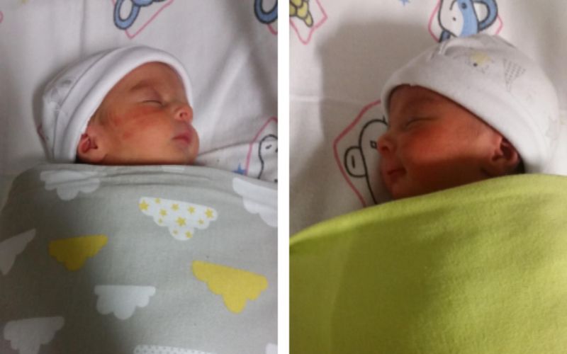 Drug free natural twin birth story. Twins born in 16 minutes from first push! MCDA twins born at 36 weeks