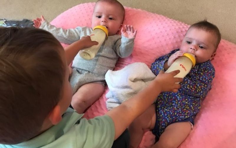 two year old and pregnant with twins