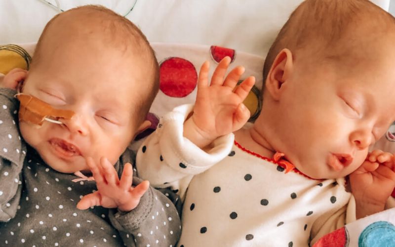 bringing one twin home from hospital before the other